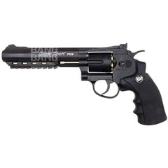 Gun heaven (wingun) 702 6 inch 6mm co2 revolver (black grip)