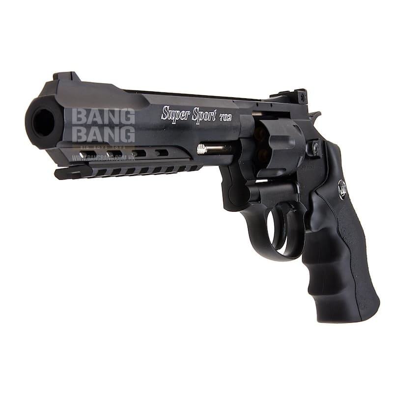 Gun heaven (wingun) 702 6 inch 6mm co2 revolver (black grip)