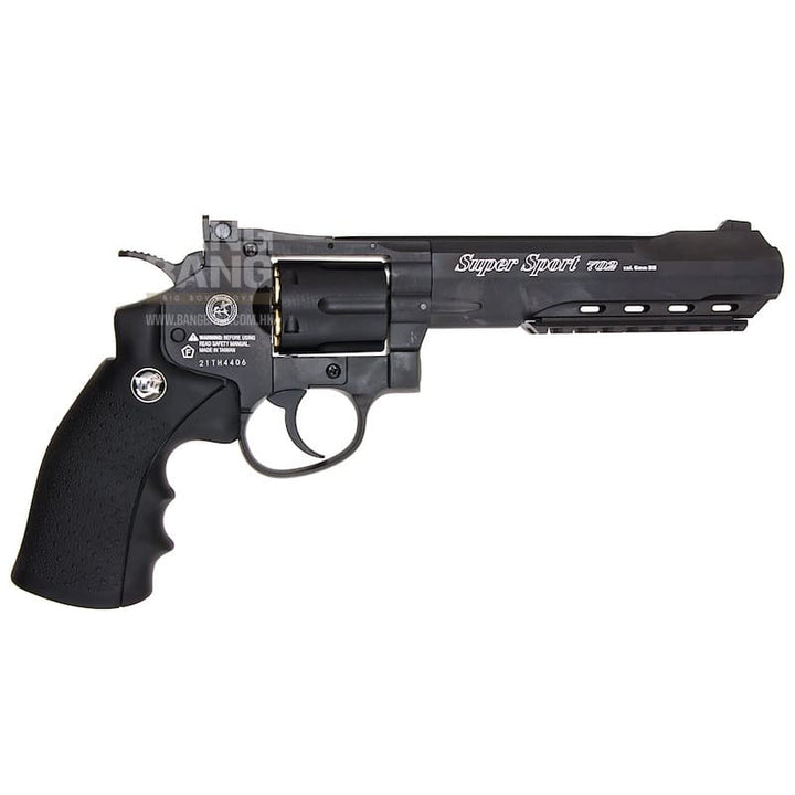 Gun heaven (wingun) 702 6 inch 6mm co2 revolver (black grip)