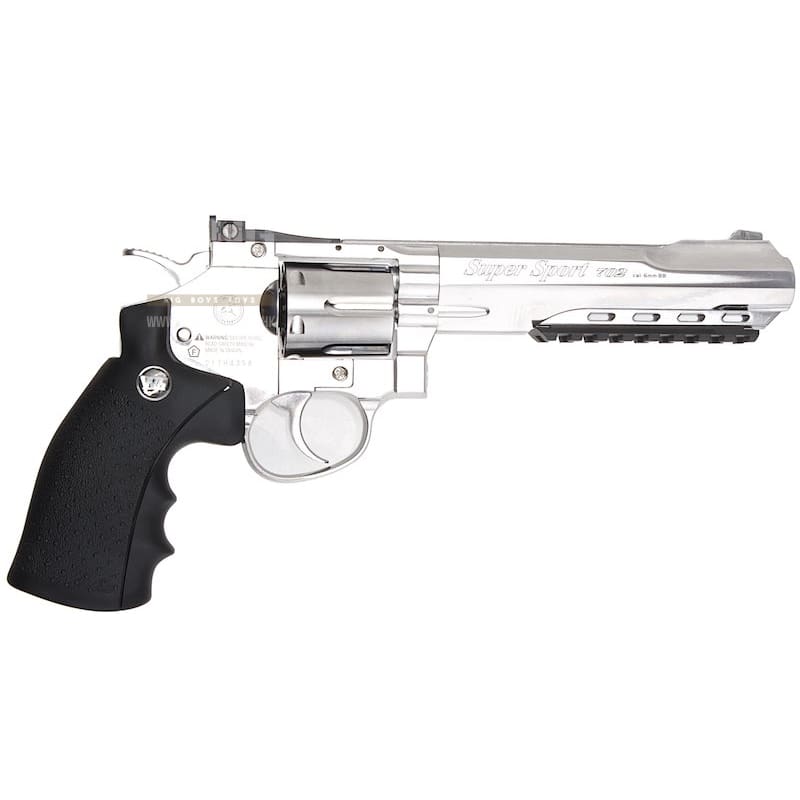 Gun heaven (wingun) 702 6 inch 6mm co2 revolver (black grip)