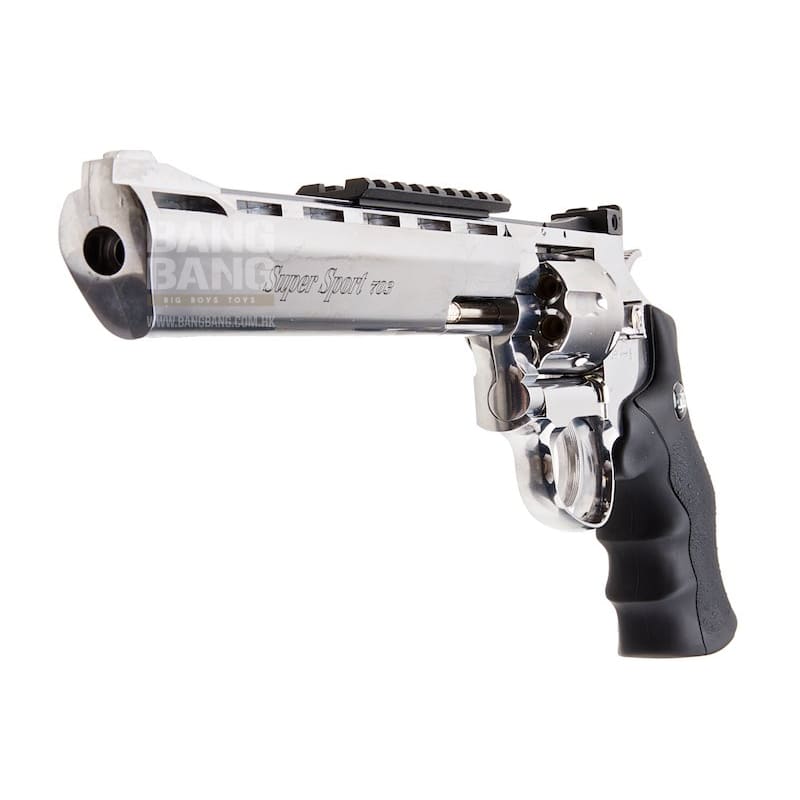 Gun heaven (wingun) 703 8 inch 6mm co2 revolver (black grip)