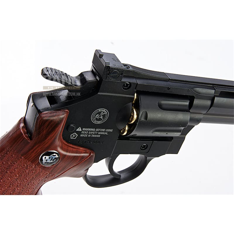 Gun heaven (wingun) 703 8 inch 6mm co2 revolver (brown grip)