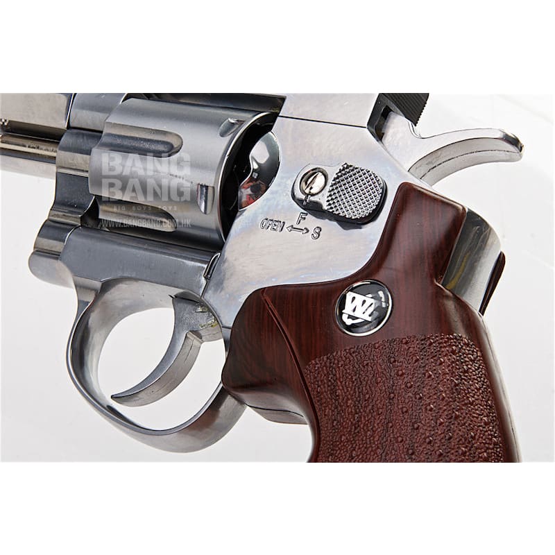 Gun heaven (wingun) 703 8 inch 6mm co2 revolver (brown grip)