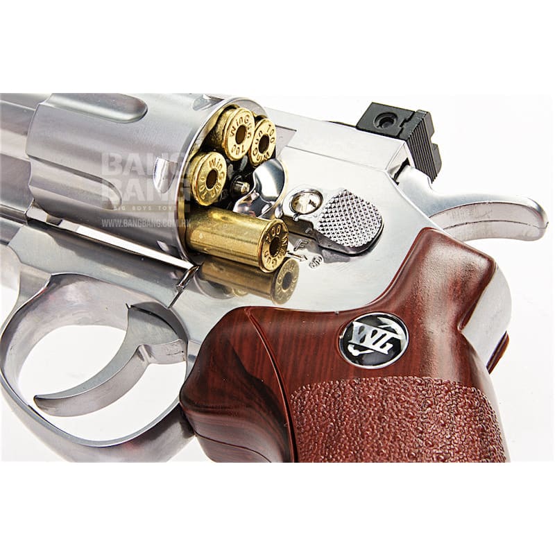 Gun heaven (wingun) 703 8 inch 6mm co2 revolver (brown grip)