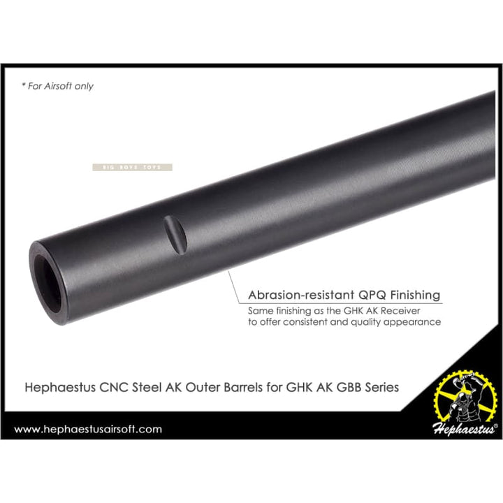 Hephaestus cnc steel ak outer barrel for ghk gbb series