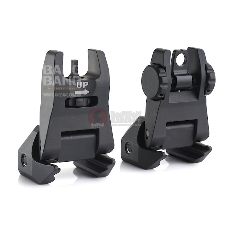 Imi defense afs aluminum flip up sight set - bk free