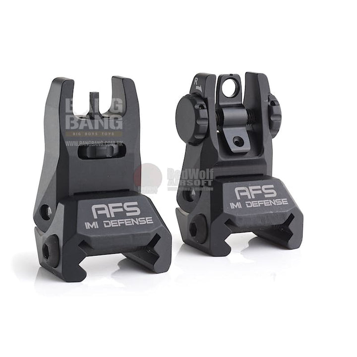 Imi defense afs aluminum flip up sight set - bk free