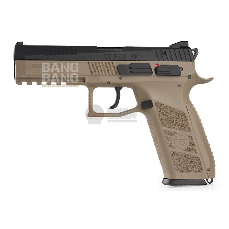 Kj works cz p-09 duty (asg licensed) gas version - tan free