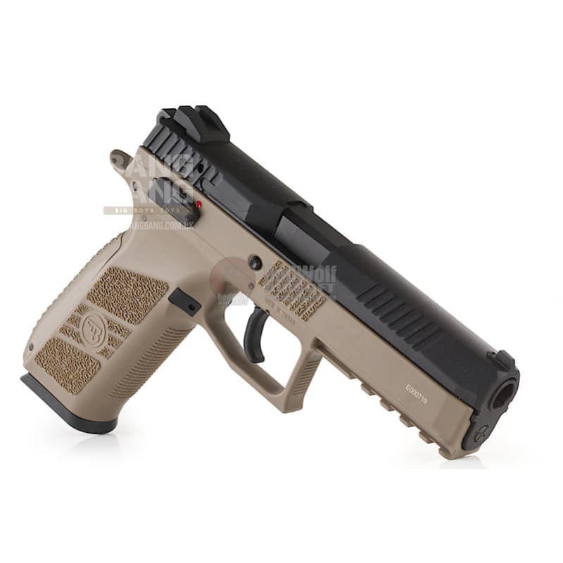 Kj works cz p-09 duty (asg licensed) gas version - tan free