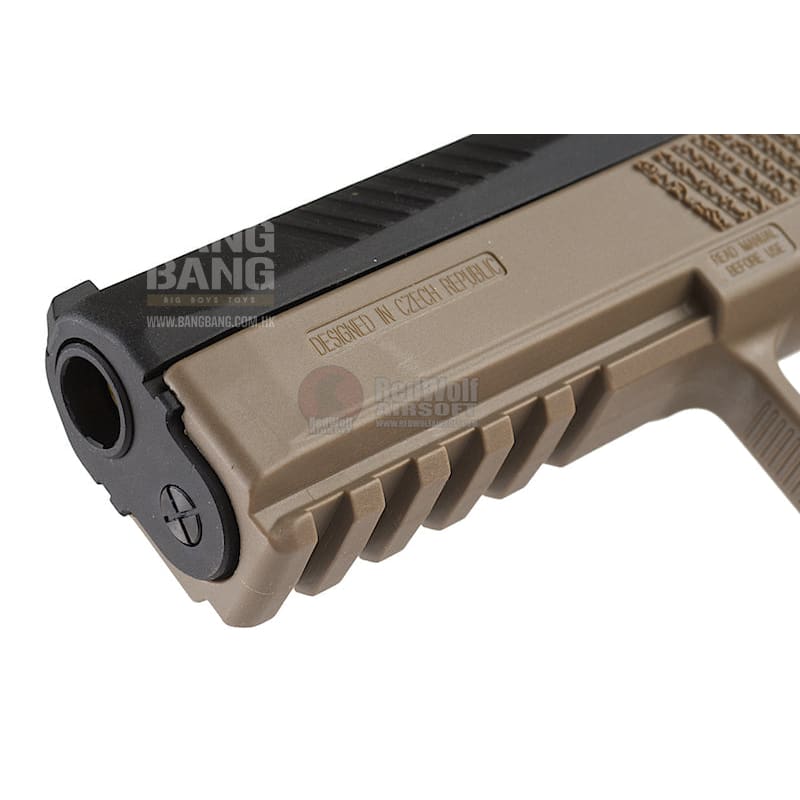 Kj works cz p-09 duty (asg licensed) gas version - tan free