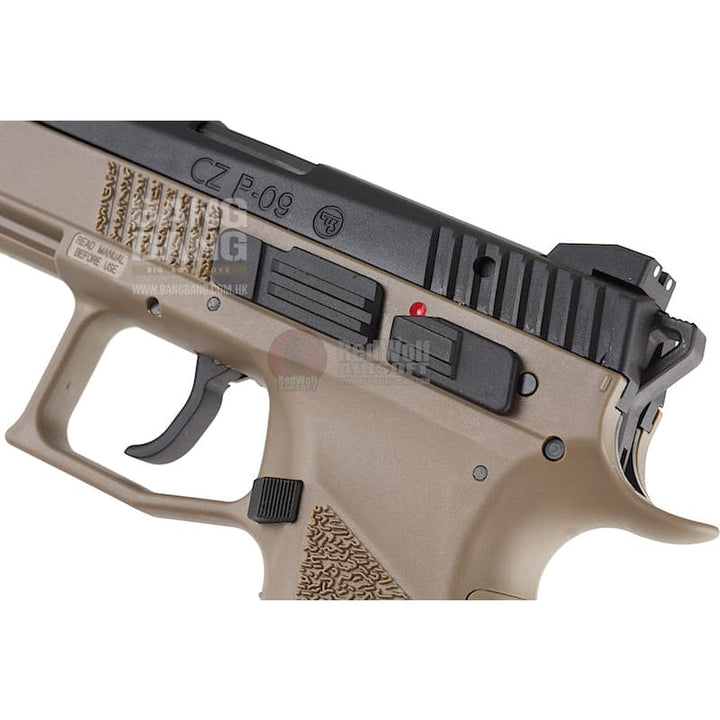 Kj works cz p-09 duty (asg licensed) gas version - tan free