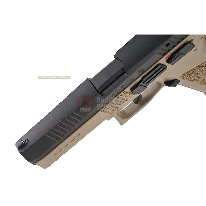 Kj works cz p-09 duty (asg licensed) gas version - tan free