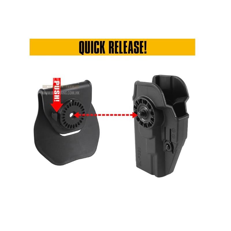 Laylax (battle style) cqc holster for sig air m17 gbb pistol