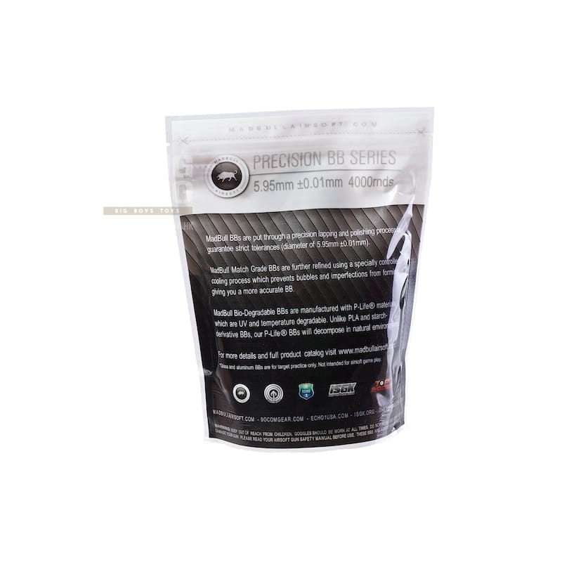 Madbull precision 0.25g bio-degradable bb 4000 rds (bag)