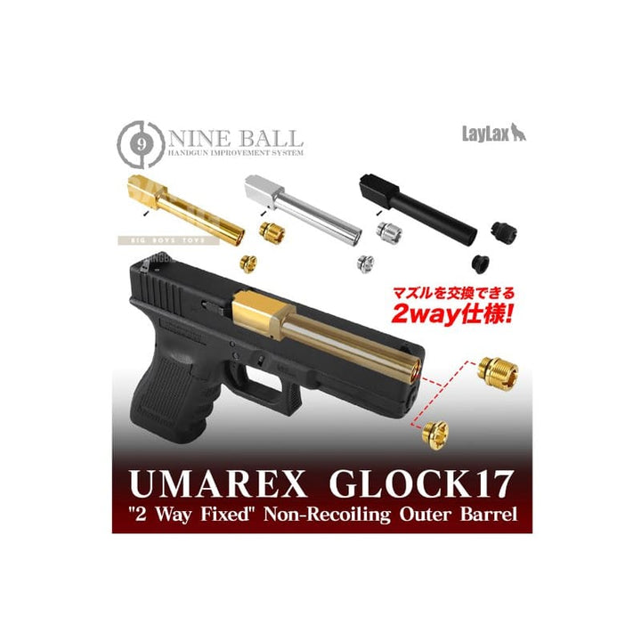 Nine ball non-recoil 2 way outer barrel w/ 14mm ccw adapter