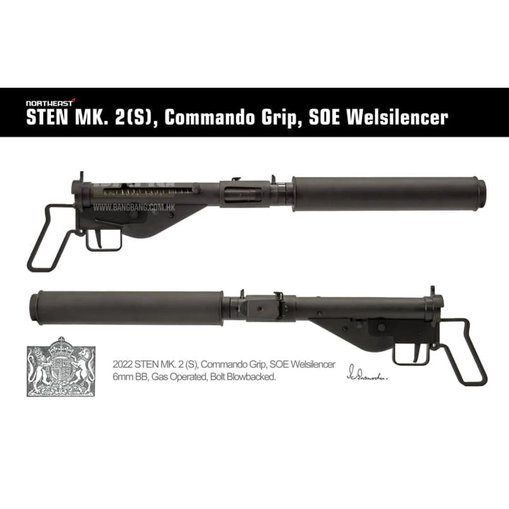 Northeast sten mk2 gbb soe ver. (welsilencer & commando