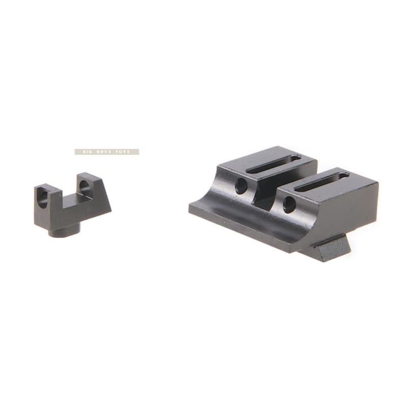 Pro-amrs cnc fiber optic steel sight for umarex / vfc g17