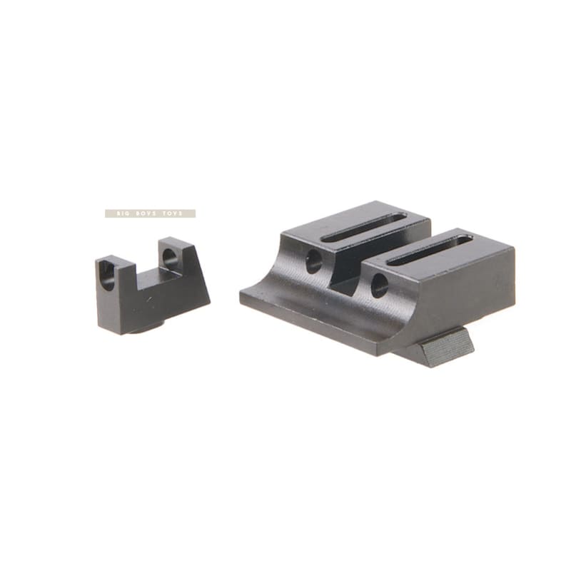 Pro-amrs cnc fiber optic steel sight for umarex / vfc g19x