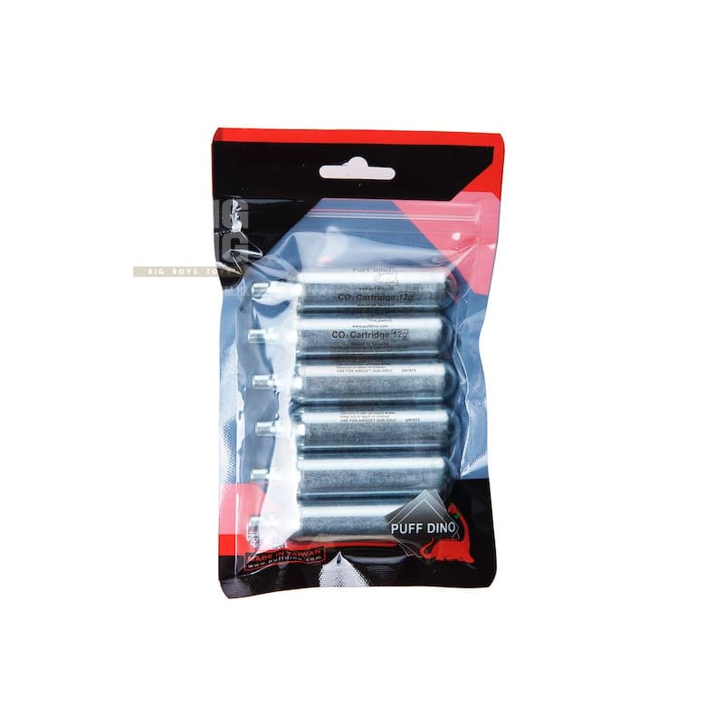 Puff dino co2 cartridge 12g (6pcs / bag) gas / co2 free