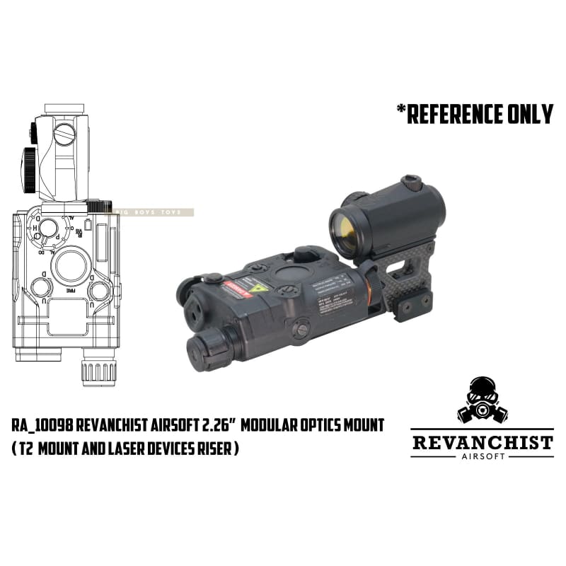 Revanchist airsoft 2.26 modular optics mount (t2 mount