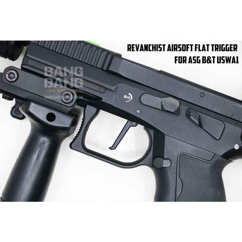 Revanchist airsoft flat trigger for asg b&t uswa1 pistol