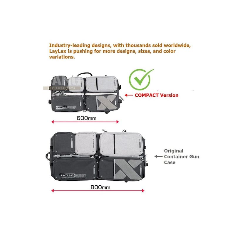 Satellite container gun case compact (dimensions: h 600mm x