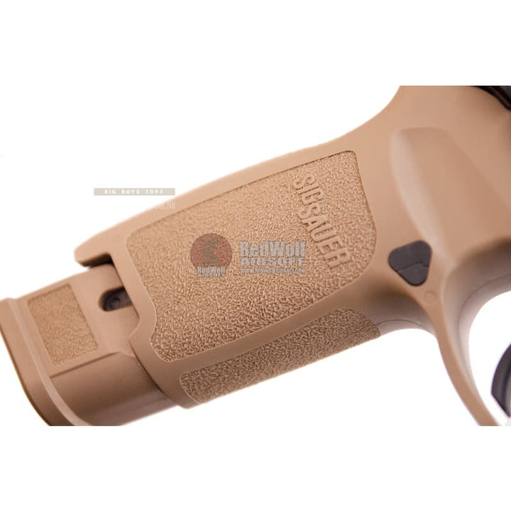 Sig sauer m17 (p320) green gas gbb airsoft pistol - tan (by