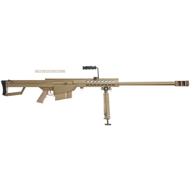 Snow wolf barrett m82a1 spring sniper rifle - tan sniper