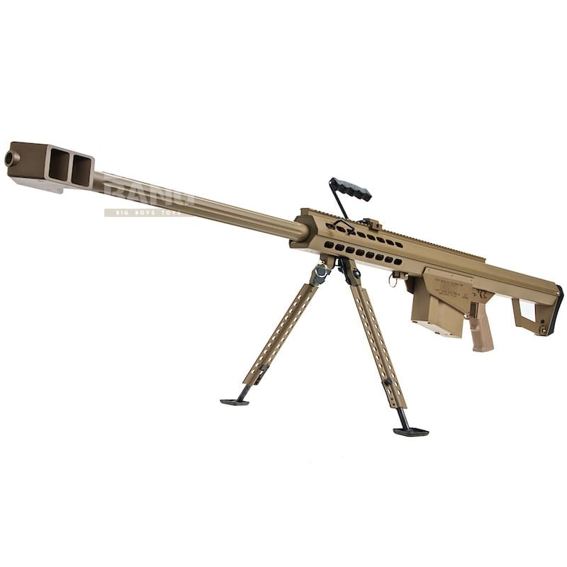 Snow wolf barrett m82a1 spring sniper rifle - tan sniper