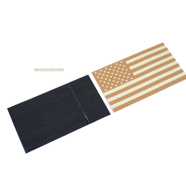 Tmc usa flag reflective pvc ir patch set (tan) free shipping