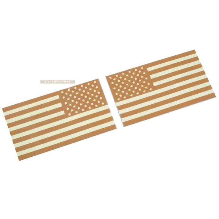 Tmc usa flag reflective pvc ir patch set (tan) free shipping